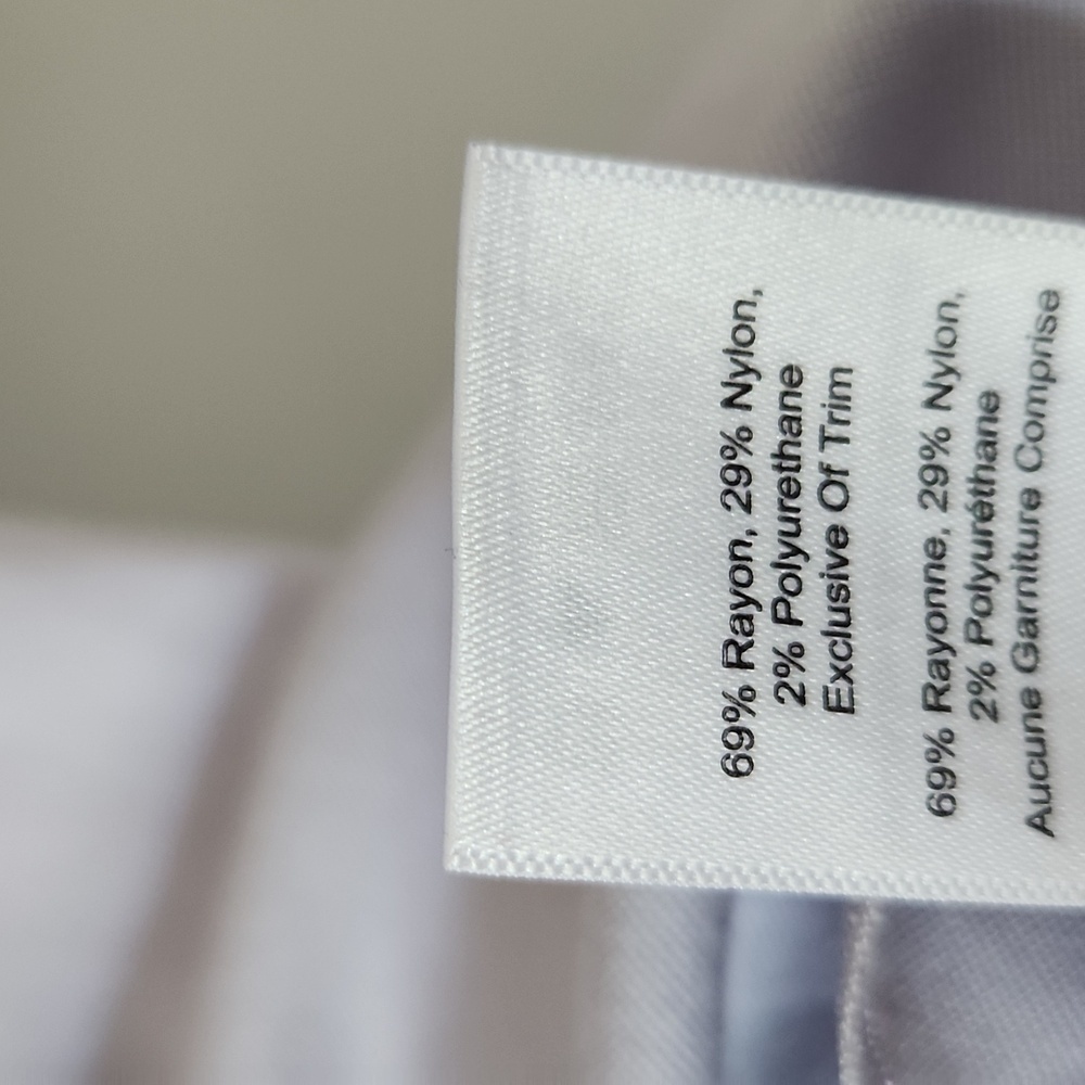 ARITZIA | Babaton Barrett Peplum Top Back Zip Lilac Bodycon Ruffle Sz 2 - Picture 8 of 8